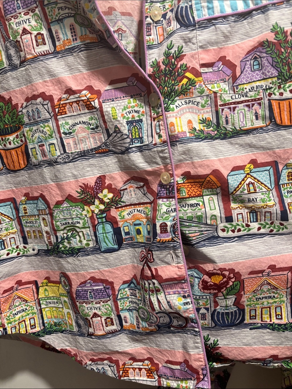 PRINTFRESH x LENOX SPICE VILLAGE pajama set limited edition collaboration xsmall - Picture 6 of 9